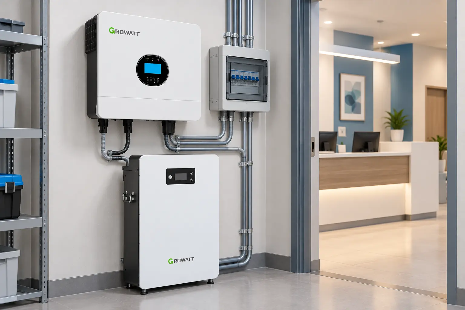 سیستم Growatt برای برق اضطراری مطب و کلینیک